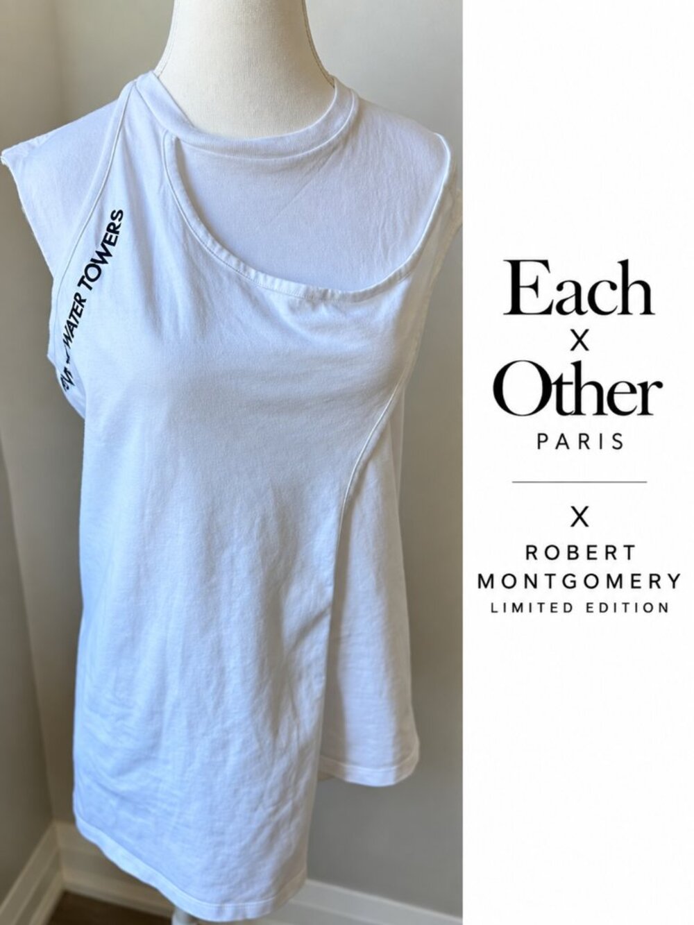 Each x Other x Robert Montgomery Limited Edition Layered Tank Top – Small
